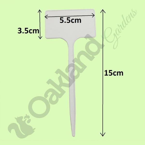Plant T-Labels – Durable Plastic Stakes for Hanging Labels or Signs