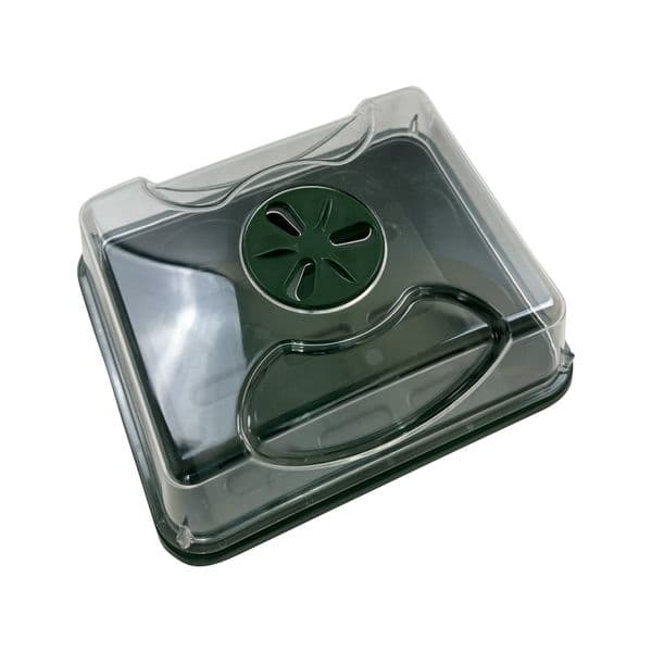 Small Propagator – Compact Clear Dome with Ventilation & Base Tray