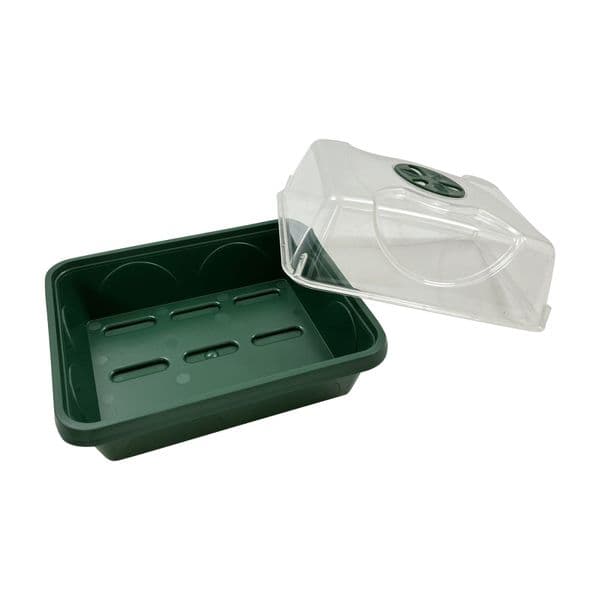 Small Propagator – Compact Clear Dome with Ventilation & Base Tray