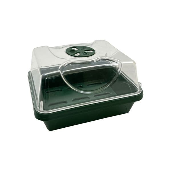 Small Propagator – Compact Clear Dome with Ventilation & Base Tray