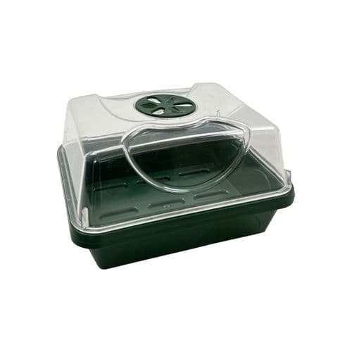 Small Propagator – Compact Clear Dome with Ventilation & Base Tray
