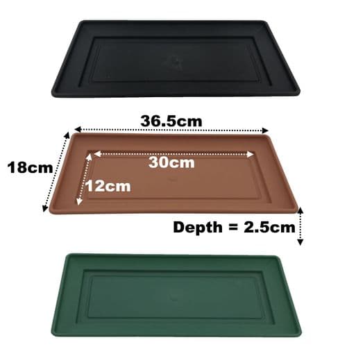 Small Watering Tray – Compact Plastic Catchment Tray for Mini Pots