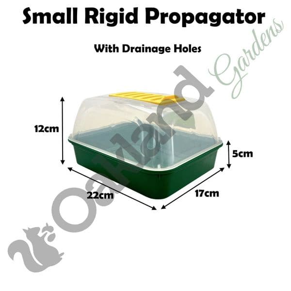 Vented Rigid Propagator Set – High-Impact Dome with Adjustable Roof Vent & Tray Options