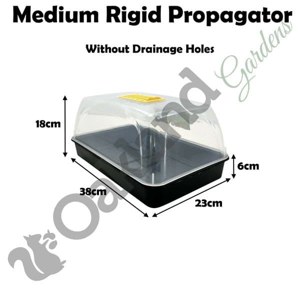 Vented Rigid Propagator Set – High-Impact Dome with Adjustable Roof Vent & Tray Options