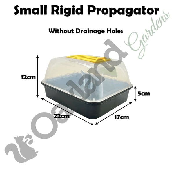 Vented Rigid Propagator Set – High-Impact Dome with Adjustable Roof Vent & Tray Options