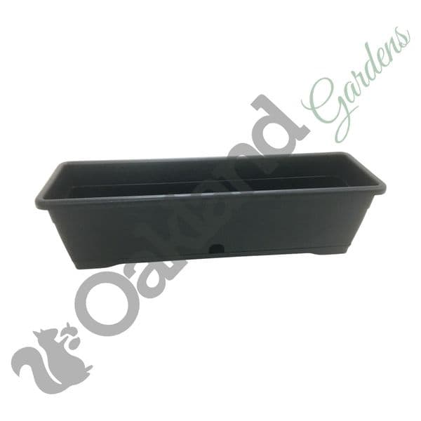 Versilia Trough Planter with Built-In Tray – Window Box Style Planter for Indoor & Outdoor Use