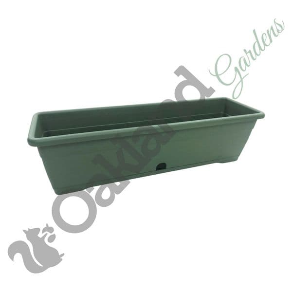 Versilia Trough Planter with Built-In Tray – Window Box Style Planter for Indoor & Outdoor Use