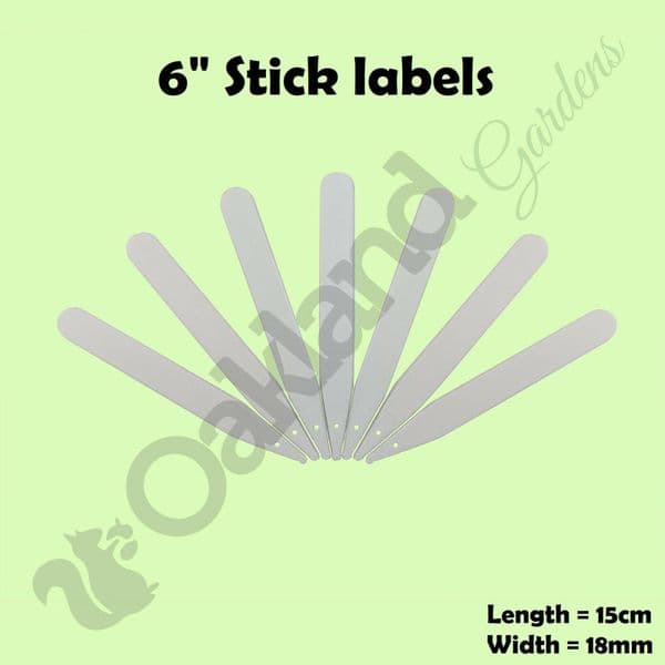 White Plant Labels – Recycled Waterproof Plastic Stakes with Hangable Option