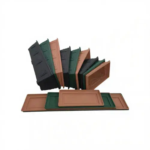 Window Box Planters & Matching Drip Trays – Durable Decorative Troughs for Indoor & Outdoor Use