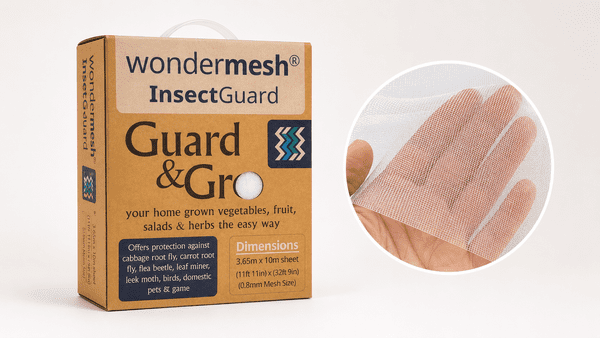 Wondermesh InsectGuard Guard & Grow Fine Insect Mesh 3.65m x 10m – 0.8mm Crop Protection Netting