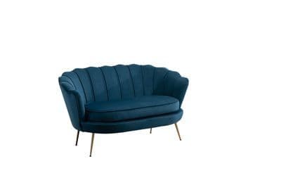 Ariel Blue 2 Seater Sofa