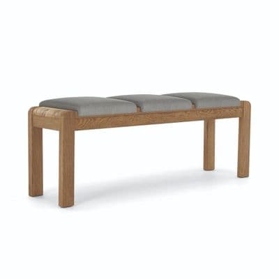 Corndell Bedfordshire Bench Cushion (Set Of 3) Linen  or Steel
