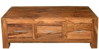 Cube Petite 3 Drawer Coffee Table