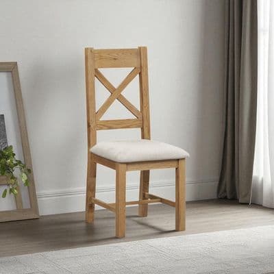 Hollywood Cross Back Pair of Dining Chair