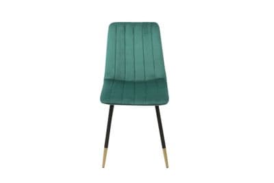 Lucca Pair of Green Velvet Chairs