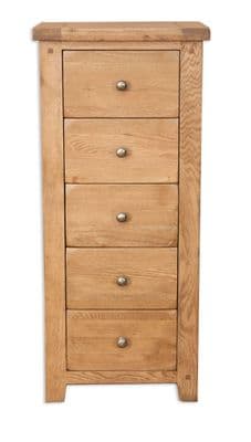 Madrid Country  5 Drawer Tall Chest Tallboy
