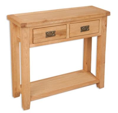 Madrid Natural 2 Drawer Console Table
