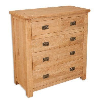 Madrid Natural Bedroom 2 Over 3 Chest of Drawers