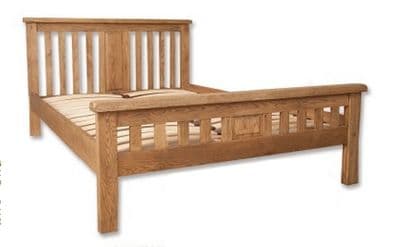 Madrid Natural King Size Bed Frame