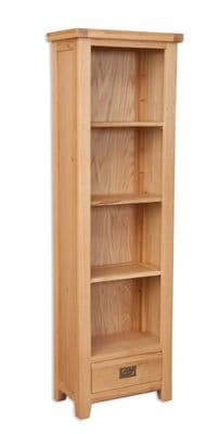 Madrid Natural Tall Slim Bookcase
