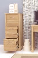Mobel Oak 3 Drawer Filing Cabinet