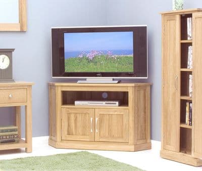 Mobel Oak Corner Television Cabinet