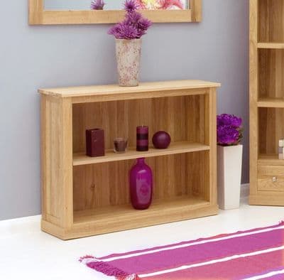Mobel Oak Low Bookcase