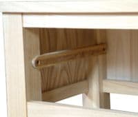 Mobel Oak One Door one Drawer Lamp Table