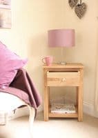 Mobel Oak One Drawer Lamp Table