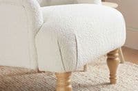 Padstow Chair White Bouclé
