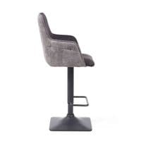 Pair of Oliver Suede Effect Barstool Light Grey or Dark Drey