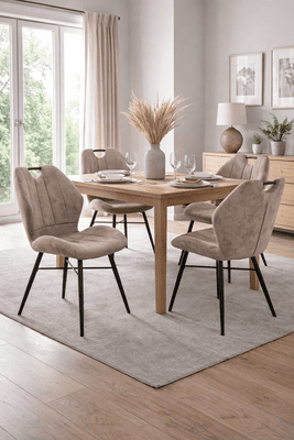 Pair of Roma Mink Dining Chairs