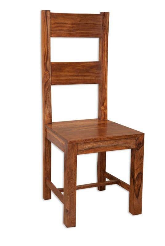 Pair of Vellar Indian Sheesham  Dining Chairs
