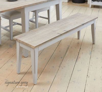 Signature Grey Large Bench