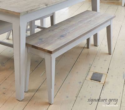 Signature Grey Small Bench