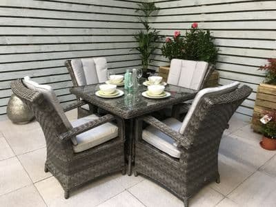 Signature Weave Verity Table + 4 Chairs Set