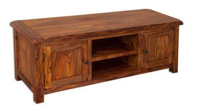 Vellar Indian Sheesham Widescreen TV Unit Cabinet
