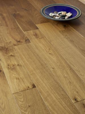 Blenheim Character Oak Flooring 18x150mm Smoked & UV-Oiled M2003