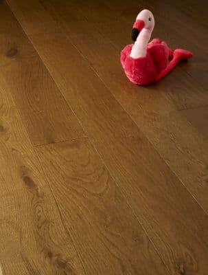 Blenheim Character Oak Flooring 20x190mm Smoked Stained UV-Oil M1006Z
