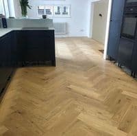 Chalfield Herringbone Oak Flooring 15x120mm Brushed & UV-Oiled H1018A
