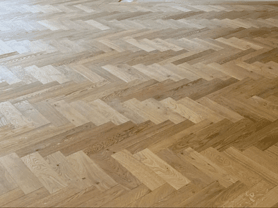 Contract Herringbone Oak Flooring 14x90mm UV-Oiled BFCH110