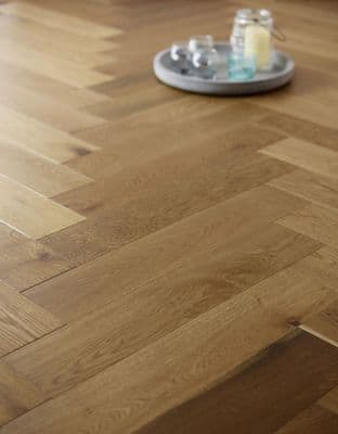 Eastbury Herringbone Oak Flooring 15x120mm Smoked & UV-Oiled H1019A