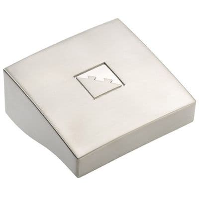 Fusion Brushed Nickel Newel Post Cap 90x90mm Square