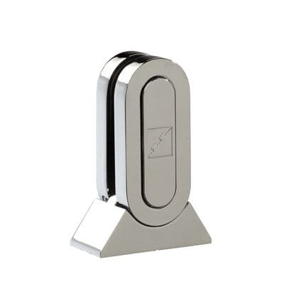 Fusion Chrome Glass Panel Bracket Clamps (Pack of 2)