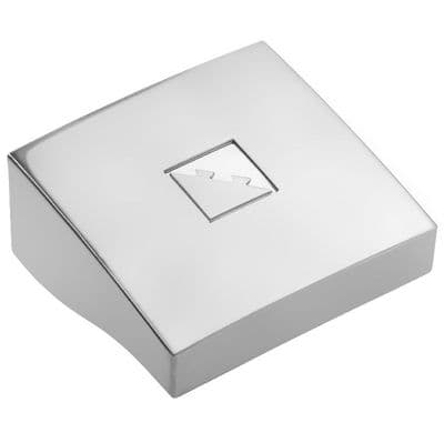 Fusion Chrome Newel Post Cap 90x90mm Square