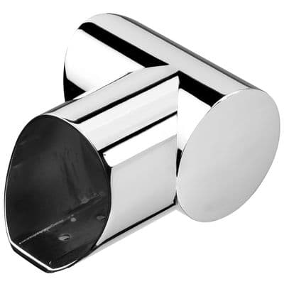 Fusion Chrome Right Hand Horizontal Turn for Landing Handrail