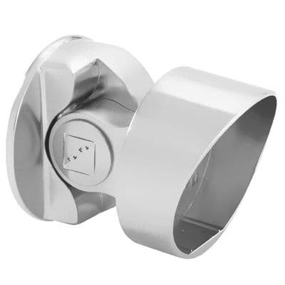 Fusion Chrome Storey Newel Connector for Handrail to Square Newel