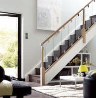 Fusion Chrome Top Connector for Landing Newel to Handrail