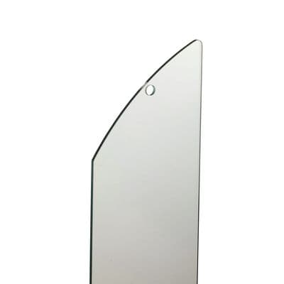 Double Rake Glass Fusion Rake Glass Panel for Staircase 200x614mm Pack of 4