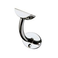 Fusion White Oak 54mm Mopstick Round Wall Handrail Kit in Polished Chrome